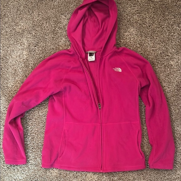 The North Face Other - The North Face Pink Fleece Jacket with Hood